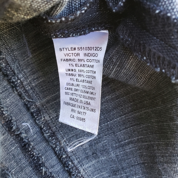 Diane Von Furstenberg High Collar Structured Denim Jacket - Picture 6 of 9